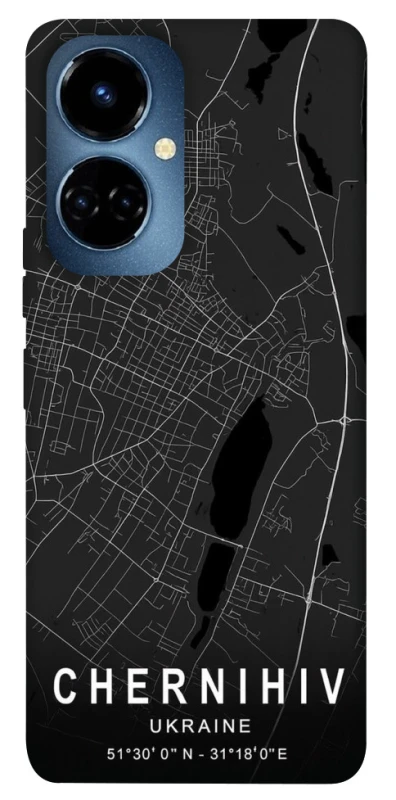 Чехол на TECNO Camon 19 Pro Chernihiv map фото 1 из 1