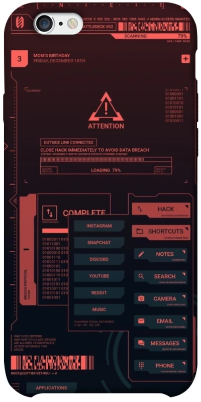 Чохол на Apple iPhone 6/6s plus (5.5") Attention фото 1 з 1