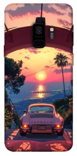 Чехол на Samsung Galaxy S9 Porsche at sunset фото 1 из 1