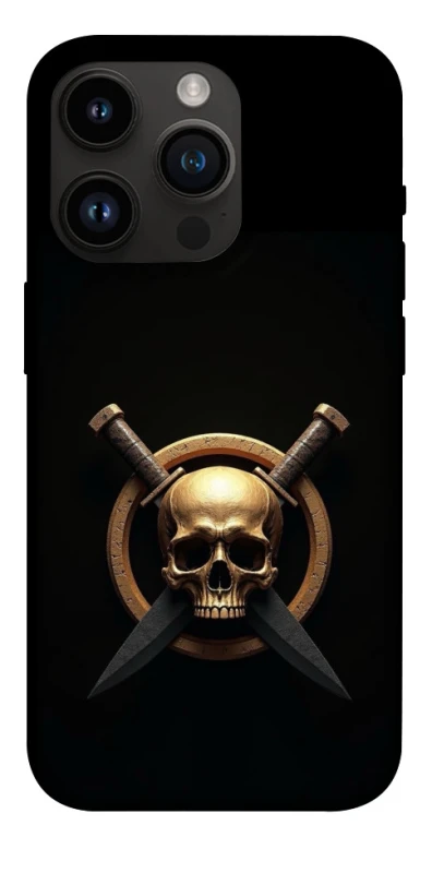 Чохол на Apple iPhone 14 Pro (6.1") Golden Skull фото 1 з 1