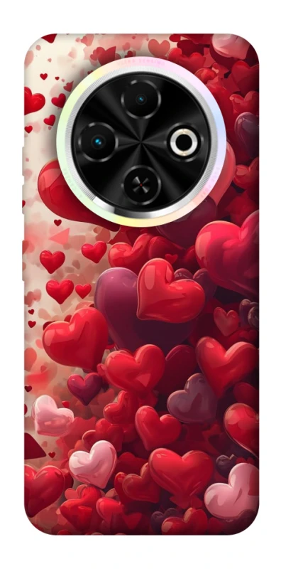 Чохол на TECNO Spark 30C Many hearts фото 1 з 1