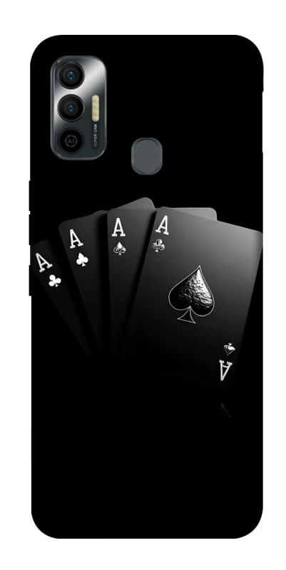 Чехол на TECNO Spark 7 Black Cards фото 1 из 1