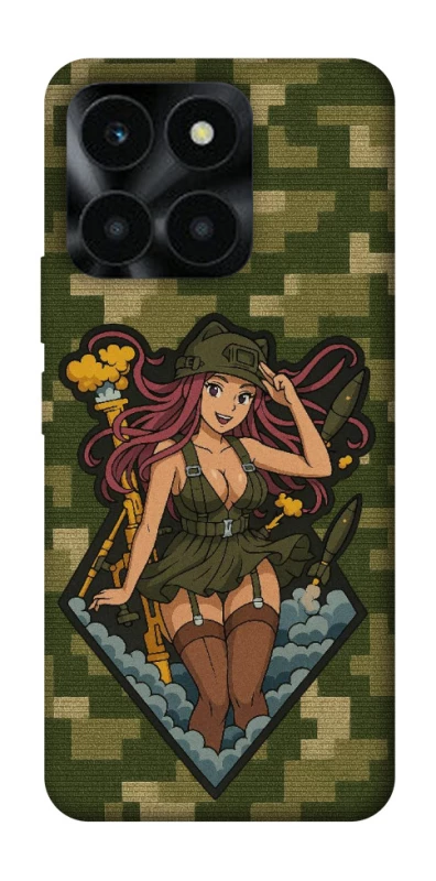 Чохол на Huawei Honor X6a Military Waifu фото 1 з 1