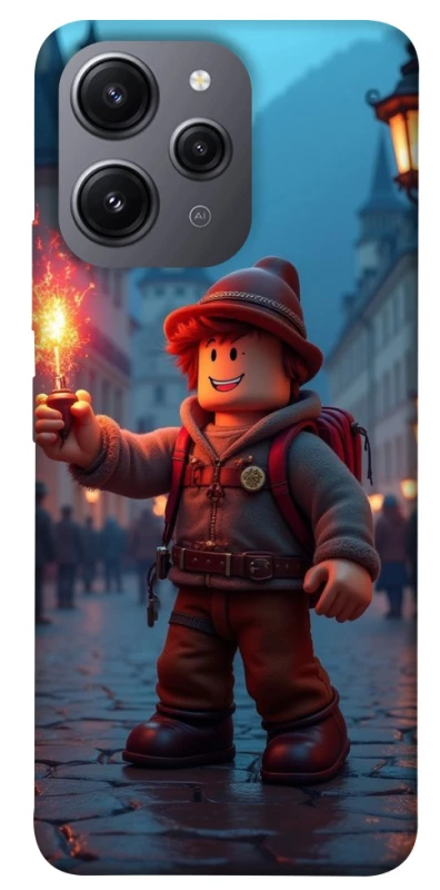 Чохол на Xiaomi Redmi 12 Roblox Fire Logo Blue Flames фото 1 з 1