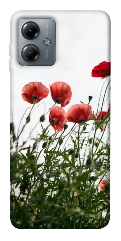 Чехол на Motorola Moto G14 Поле маков фото 1 из 1