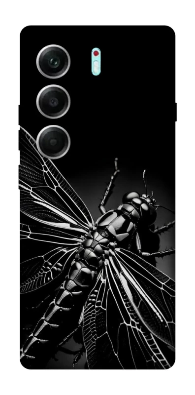 Чохол на Tecno Camon 40 Pro Black dragonfly фото 1 з 1