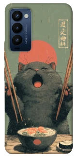 Чехол на TECNO Camon 18 Hungry Cat фото 1 из 1