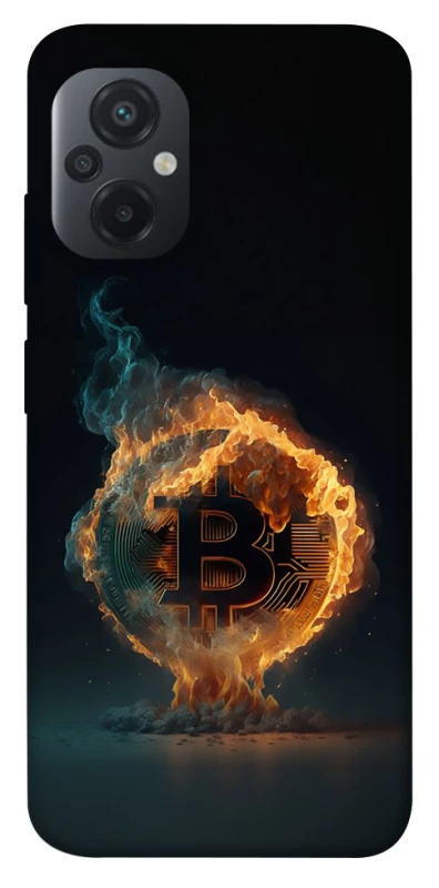 Чохол на Xiaomi Poco M5 Fire Bitcoin фото 1 з 1