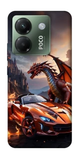 Чохол на Xiaomi Poco M7 pro 5G Сar and dragon фото 1 з 1