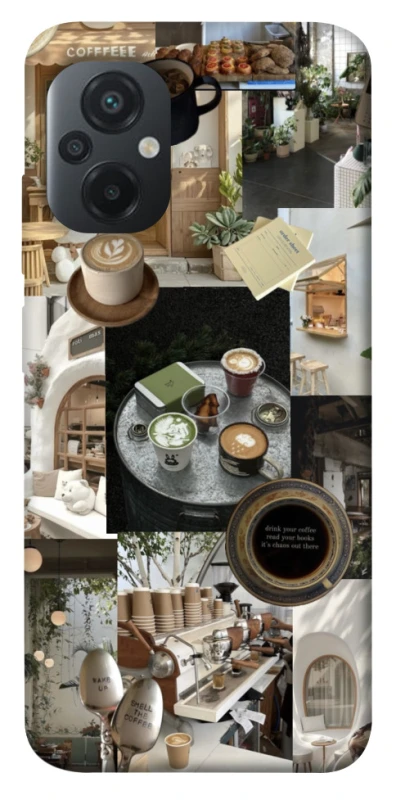 Чехол на Xiaomi Poco M5 Coffee collage ver.4 фото 1 из 1
