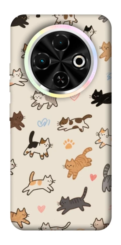 Чохол на TECNO Spark 30C Cat style ver.2 фото 1 з 1