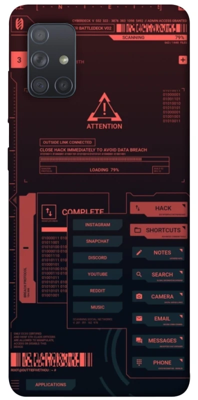 Чохол на Samsung Galaxy A71 Attention фото 1 з 1