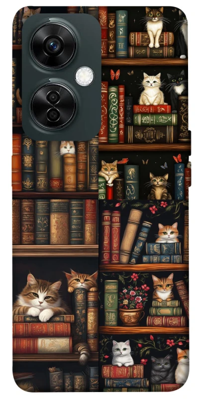 Чохол на OnePlus Nord CE 3 Lite Cats & Books фото 1 з 1