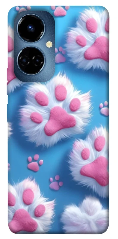 Чехол на TECNO Camon 19 Cat paw фото 1 из 1