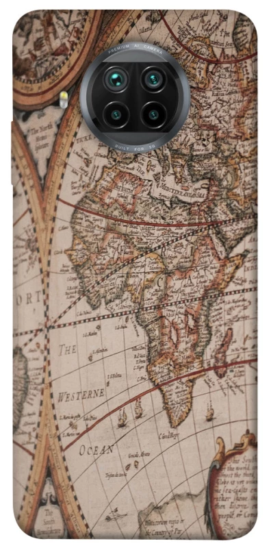 Чехол на Xiaomi Mi 10T Lite / Redmi Note 9 Pro 5G Карта путешествий фото 1 из 1