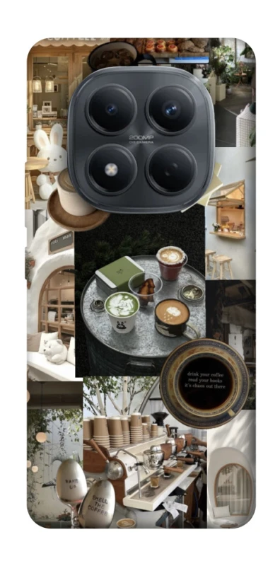 Чохол на Xiaomi Redmi Note 15 Pro 4G Coffee collage ver.4 фото 1 з 1