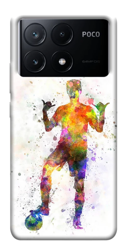 Чехол на Xiaomi Poco X6 Football Player v3 фото 1 из 1