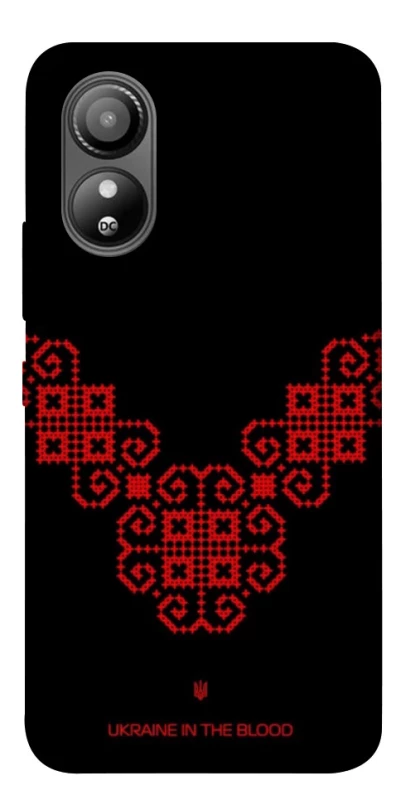 Чохол на ZTE Blade L220 Чорно-червона вишиванка фото 1 з 1