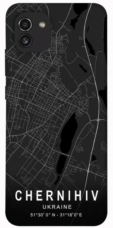 Чохол на Samsung Galaxy A03 Chernihiv map фото 1 з 1
