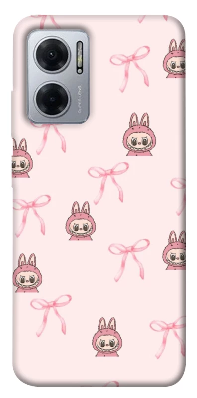 Чохол на Xiaomi Redmi Note 11E Pink bows and Labubus фото 1 з 1