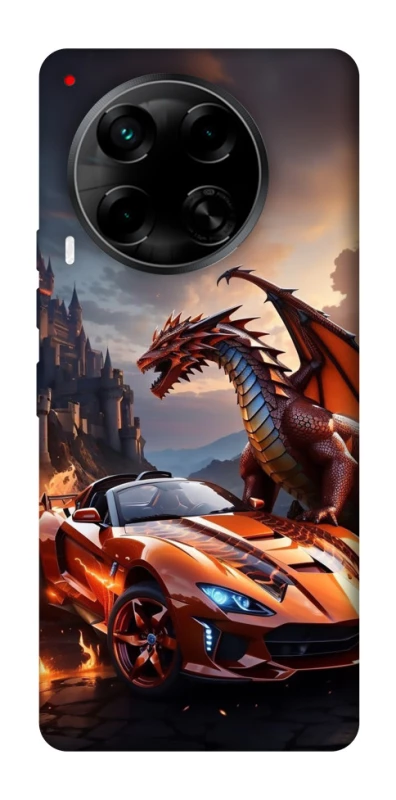 Чохол на TECNO Camon 30 (CL6) Сar and dragon фото 1 з 1