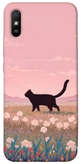 Чехол на Xiaomi Redmi 9A cat on a field фото 1 из 1
