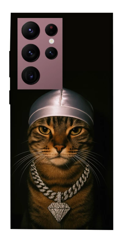 Чехол на Samsung Galaxy S22 Ultra Cat in Bling фото 1 Чехол на Samsung Galaxy S22 Ultra Cat in Bling фото 1 из 1