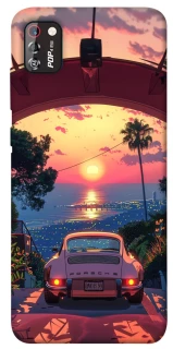 Чехол на TECNO POP 4 Pro Porsche at sunset фото 1 из 1