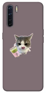 Чехол на Oppo A91 cat matcha фото 1 из 1