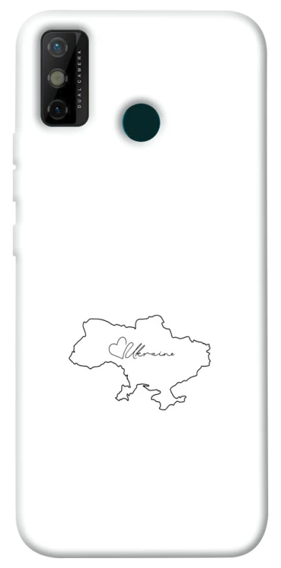 Чехол на TECNO Spark 6 Go Ukraine map фото 1 из 1