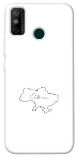 Чохол на TECNO Spark 6 Go Ukraine map фото 1 з 1