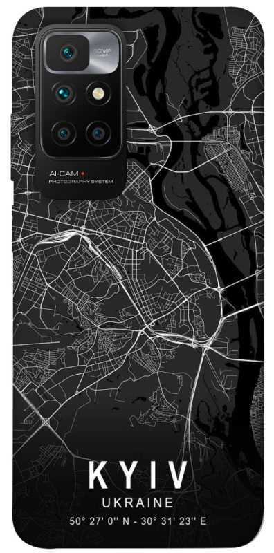 Чохол на Xiaomi Redmi 10 Kyiv map фото 1 з 1