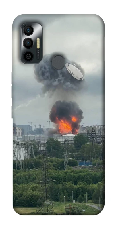 Чехол на TECNO Spark 7 Moscow never sleeps ver.4 фото 1 из 1