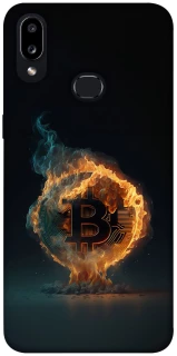 Чохол на Samsung Galaxy A10s Fire Bitcoin фото 1 з 1