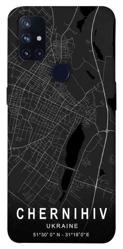 Чехол на OnePlus Nord N10 5G Chernihiv map фото 1 из 1