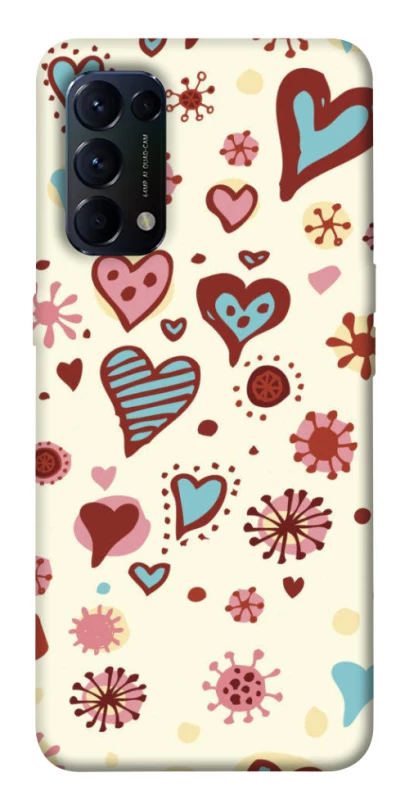 Чохол на Oppo Reno 5 4G Pretty hearts фото 1 з 1