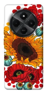 Чохол на Xiaomi Poco M7 Соняшники та маки фото 1 з 1