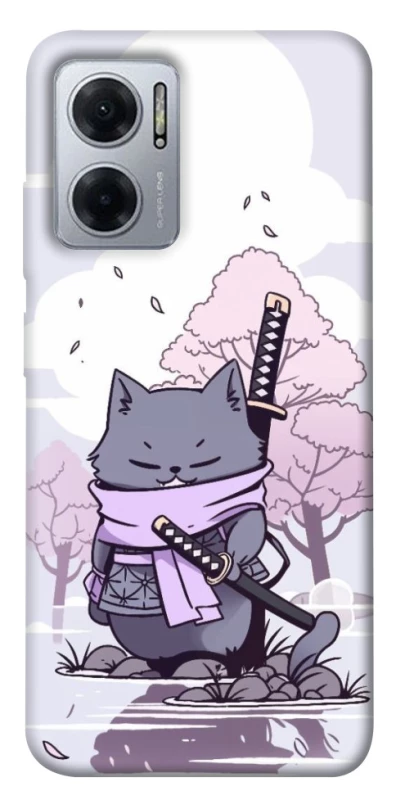Чохол на Xiaomi Redmi Note 11E Samurai cat фото 1 з 1