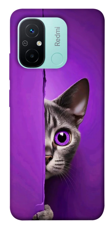 Чохол на Xiaomi Redmi 12C / Poco C55 Кіт-підглядач фото 1 з 1