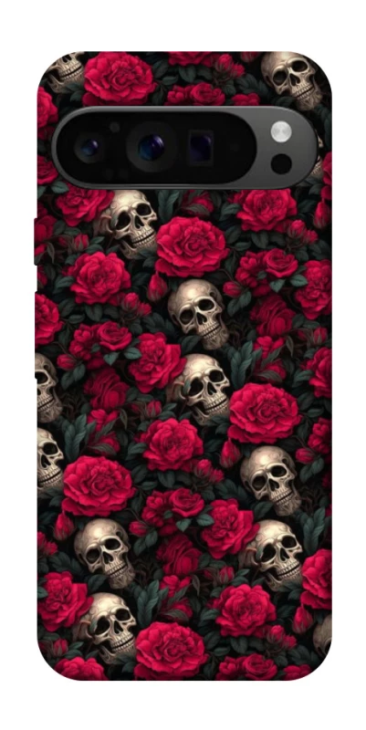 Чохол на Google Pixel 9 Pro Черепа та рози фото 1 з 1