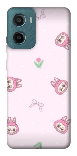 Чохол на Motorola Moto G06 Labubu Flower фото 1 з 1