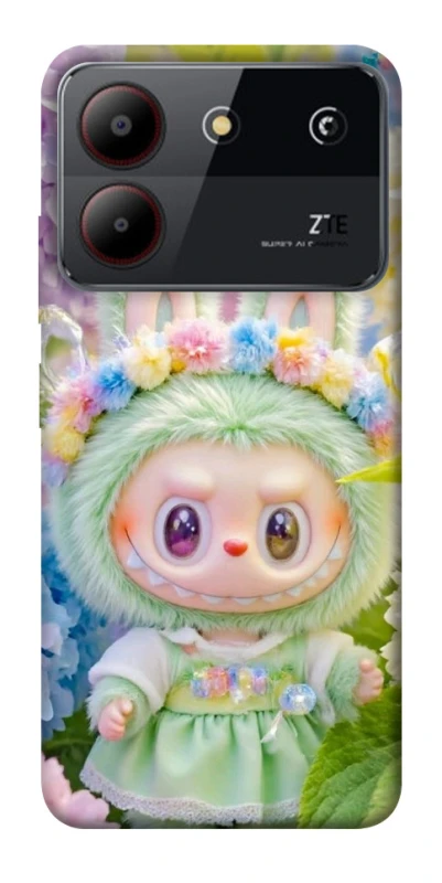 Чохол на ZTE Blade A54 4G Labubu & Flowers ver.2 фото 1 з 1
