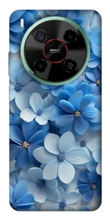 Чехол на ZTE Nubia V70 Max Синие цветы фото 1 из 1