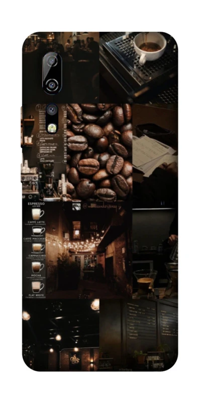 Чохол на ZTE Axon 10 Pro Coffee collage ver.1 фото 1 з 1