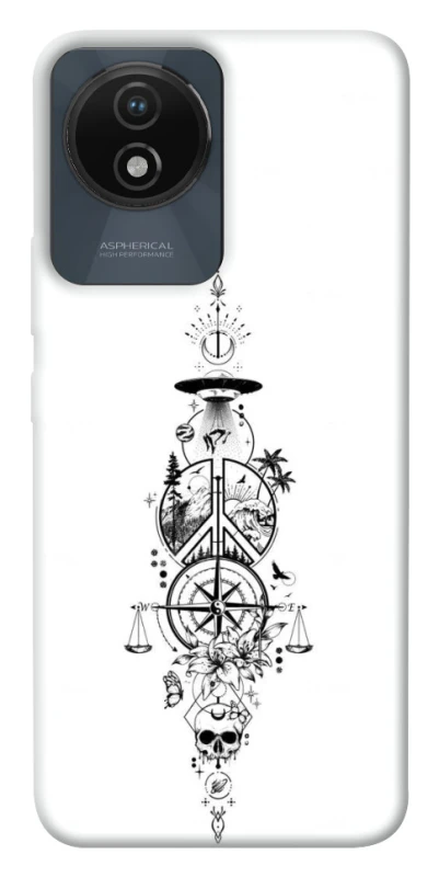Чехол на Vivo Y02 Tattoo ver.7 фото 1 из 1