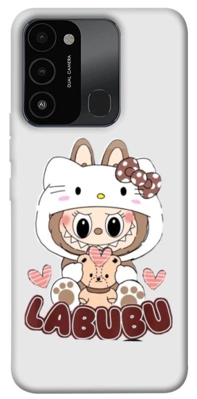 Чехол на TECNO Spark 8C Hello Kitty Labubu фото 1 из 1