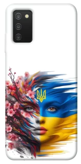 Чохол на Samsung Galaxy A03s Flowering Ukraine фото 1 з 1
