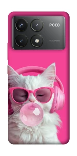 Чохол на Xiaomi Poco F6 Pro Pink kitty фото 1 Чохол на Xiaomi Poco F6 Pro Pink kitty фото 1 з 1