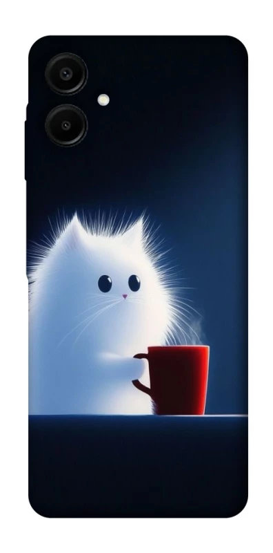 Чохол на Samsung Galaxy A07 Чохол кіт з кавою фото 1 з 1