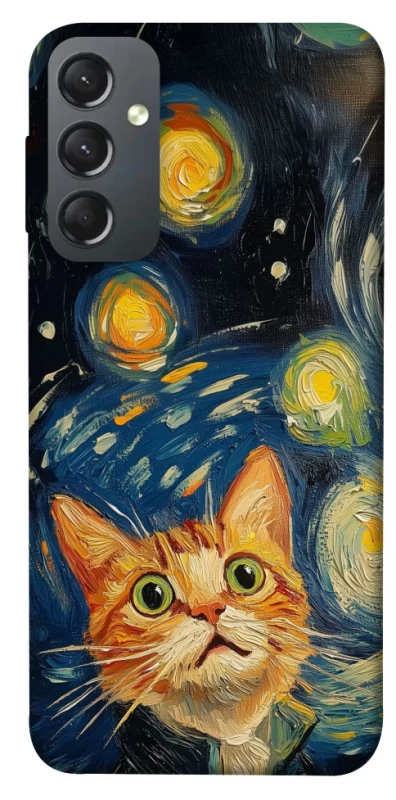 Чехол на Samsung Galaxy A24 4G paint cat фото 1 из 1